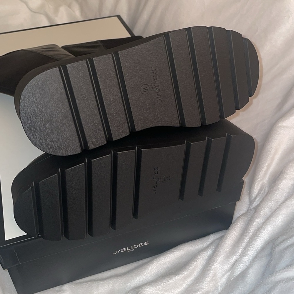 NWT J/SLIDES VICTORIA Black Leather Boot - Picture 11 of 13